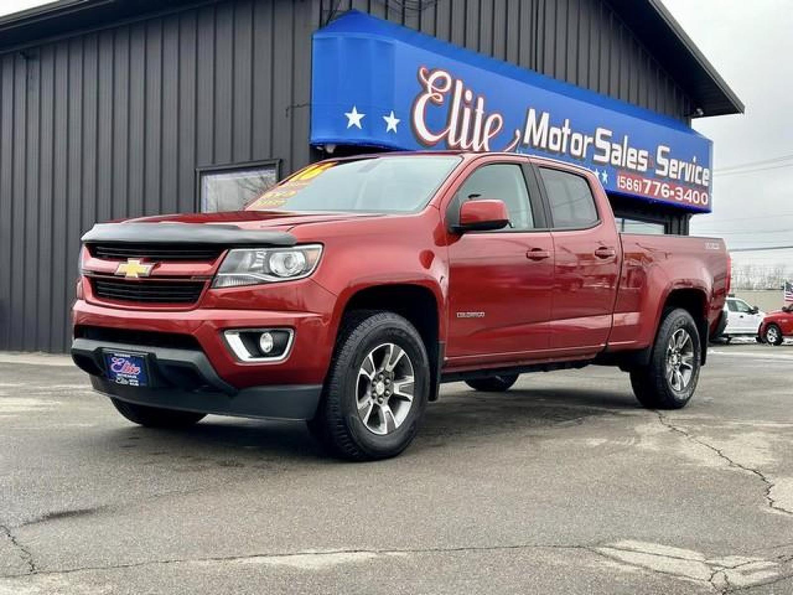 2016 RED CHEVROLET COLORADO (1GCGTDE38G1) with an V6,3.6L(217 CID),DOHC engine, AUTOMATIC transmission, located at 14600 Frazho Road, Warren, MI, 48089, (586) 776-3400, 42.485996, -82.974220 - Photo #0