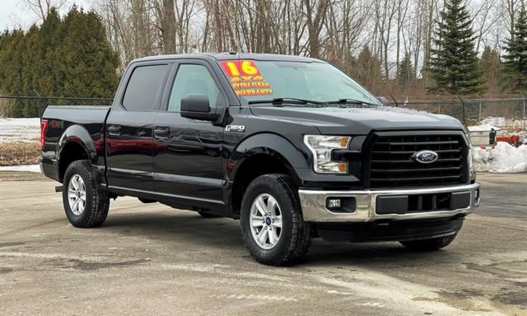 2016 BLACK FORD F-150 (1FTEW1E80GF) with an V6,3.5L(213 CID),DOHC engine, AUTOMATIC transmission, located at 14600 Frazho Road, Warren, MI, 48089, (586) 776-3400, 42.485996, -82.974220 - Photo #3