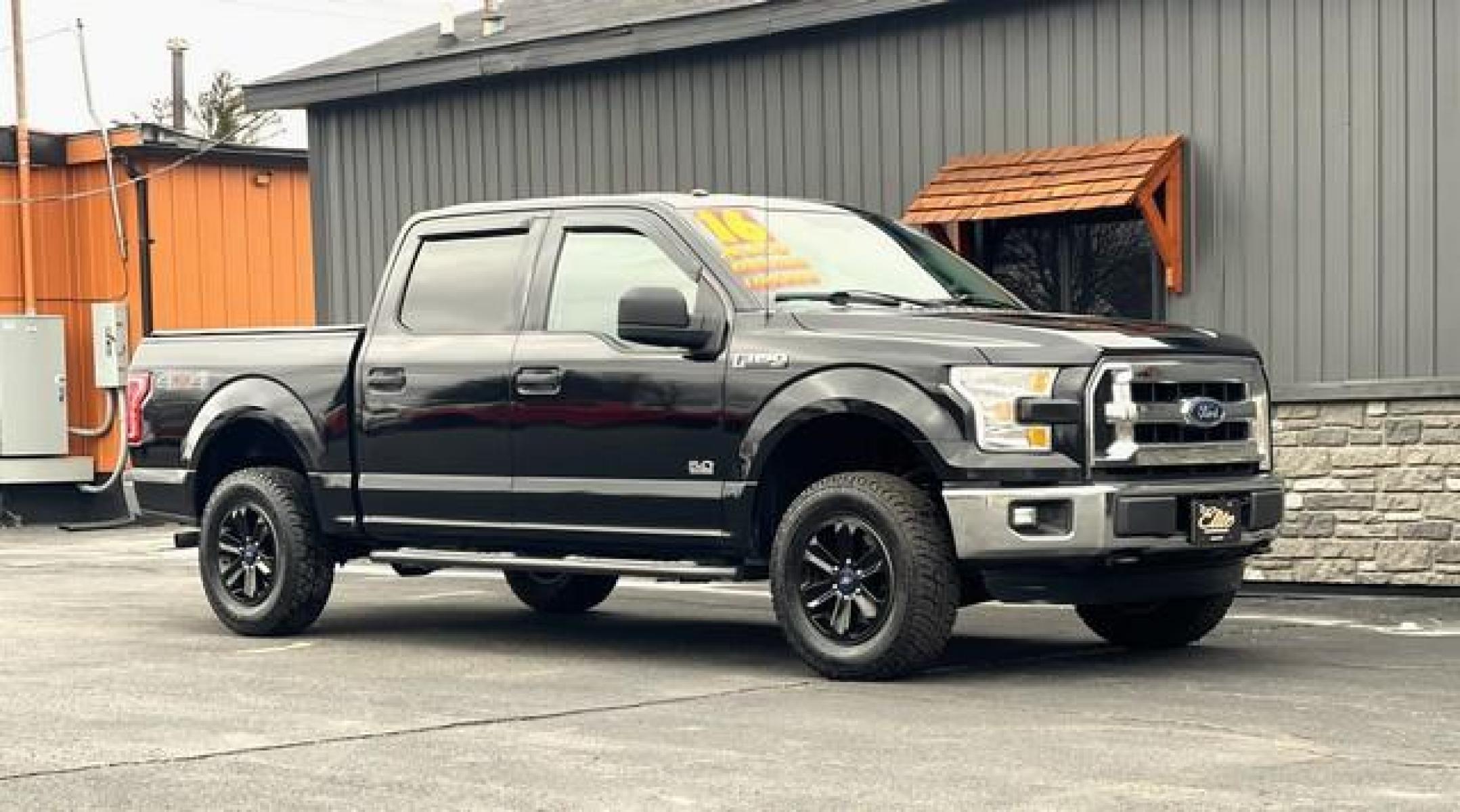 2016 BLACK FORD F-150 (1FTEW1EFXGF) with an V8,5.0L(302 CID),DOHC engine, AUTOMATIC transmission, located at 14600 Frazho Road, Warren, MI, 48089, (586) 776-3400, 42.485996, -82.974220 - Photo #3