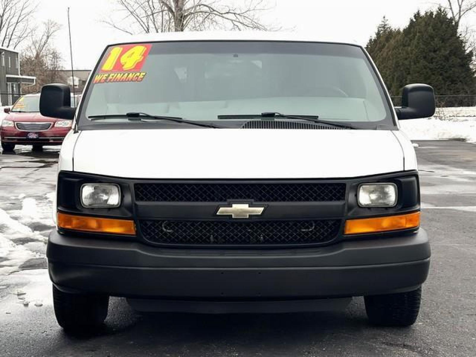 2014 WHITE CHEVROLET EXPRESS 2500 (1GCWGFBA8E1) with an V8,4.8L(294 CID),OHV engine, AUTOMATIC transmission, located at 14600 Frazho Road, Warren, MI, 48089, (586) 776-3400, 42.485996, -82.974220 - Photo #3