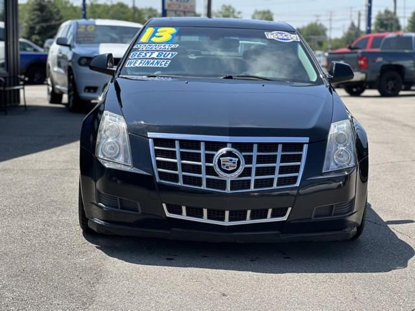 2013 BLACK CADILLAC CTS (1G6DE5E50D0) with an V6,3.0L(182 CID),DOHC engine, AUTOMATIC transmission, located at 14600 Frazho Road, Warren, MI, 48089, (586) 776-3400, 42.485996, -82.974220 - Photo #1