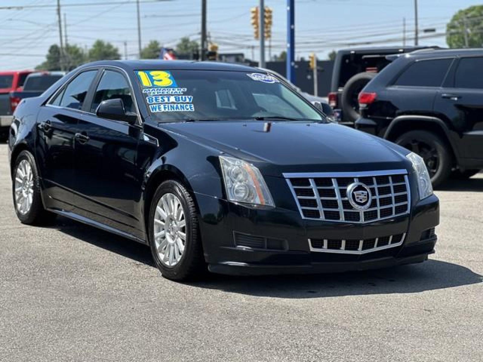 2013 BLACK CADILLAC CTS (1G6DE5E50D0) with an V6,3.0L(182 CID),DOHC engine, AUTOMATIC transmission, located at 14600 Frazho Road, Warren, MI, 48089, (586) 776-3400, 42.485996, -82.974220 - Photo #2