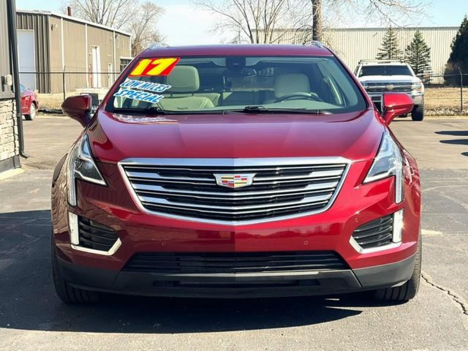 2017 RED CADILLAC XT5 (1GYKNERS1HZ) with an V6,3.6L(223 CID),DOHC engine, AUTOMATIC transmission, located at 14600 Frazho Road, Warren, MI, 48089, (586) 776-3400, 42.485996, -82.974220 - Photo #2