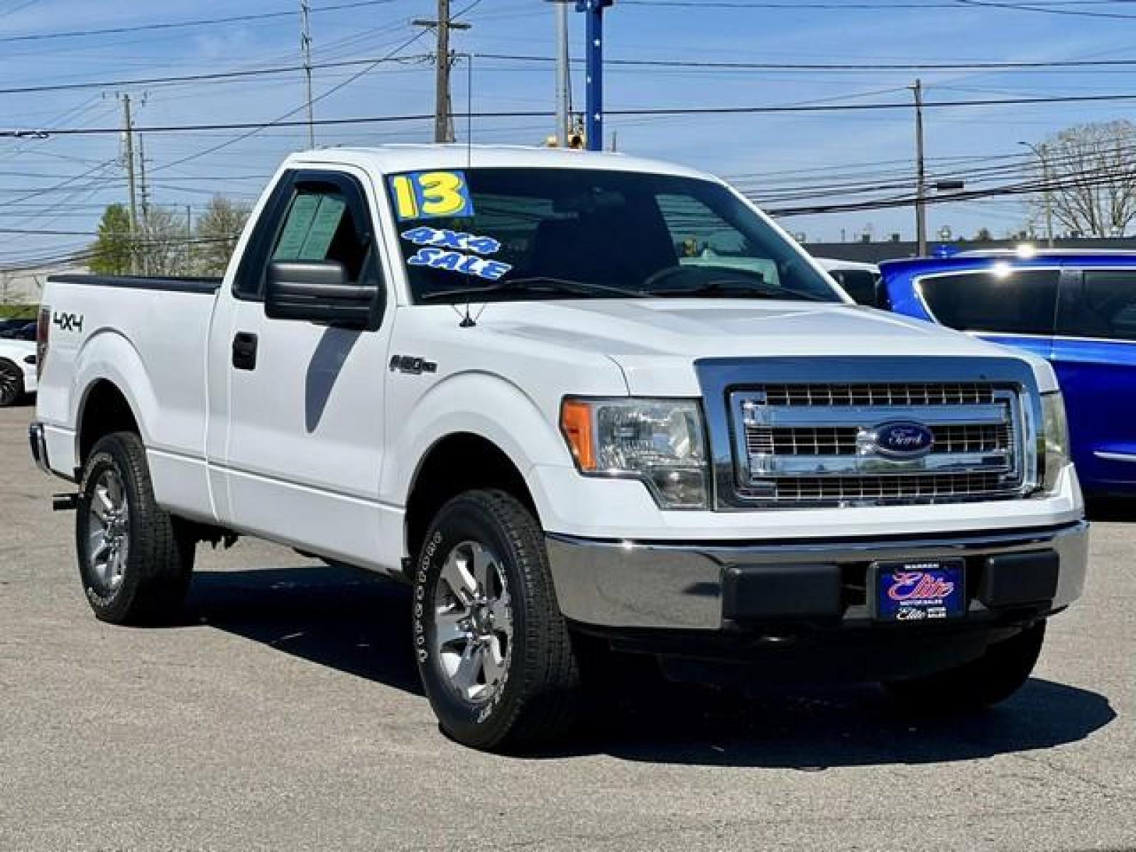 2013 WHITE FORD F-150 (1FTMF1EM0DF) with an V6,3.7L(227 CID),DOHC engine, AUTOMATIC transmission, located at 14600 Frazho Road, Warren, MI, 48089, (586) 776-3400, 42.485996, -82.974220 - Photo #2