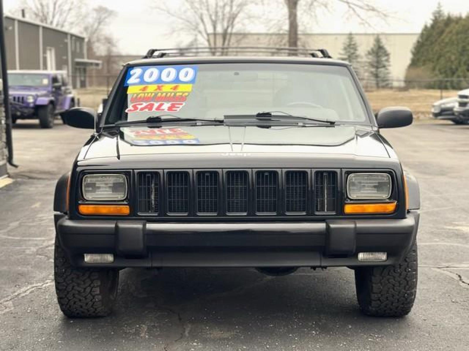 2000 BLACK JEEP CHEROKEE (1J4FF48S3YL) with an L6,4.0L(242 CID), engine, AUTOMATIC transmission, located at 14600 Frazho Road, Warren, MI, 48089, (586) 776-3400, 42.485996, -82.974220 - Photo #1