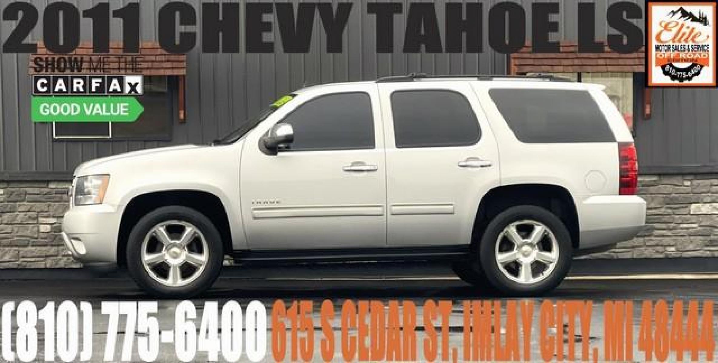 2011 SILVER CHEVROLET TAHOE (1GNSKAE04BR) with an V8,5.3L(325 CID),OHV engine, AUTOMATIC transmission, located at 14600 Frazho Road, Warren, MI, 48089, (586) 776-3400, 42.485996, -82.974220 - Photo #0