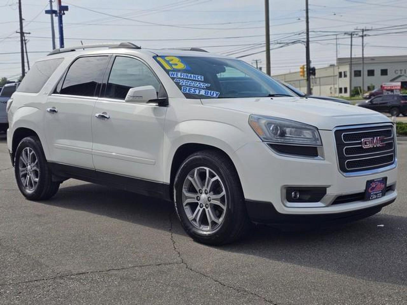 2013 WHITE GMC ACADIA (1GKKVRED3DJ) with an V6,3.6L(217 CID),DOHC engine, AUTOMATIC transmission, located at 14600 Frazho Road, Warren, MI, 48089, (586) 776-3400, 42.485996, -82.974220 - Photo #2